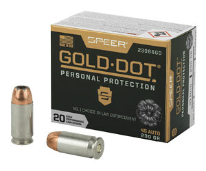 Speer Gold Dot 45 ACP 230 gr JHP – 20 rd