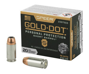 Speer Gold Dot Short Barrel 45 ACP 230 gr – 20 Rounds