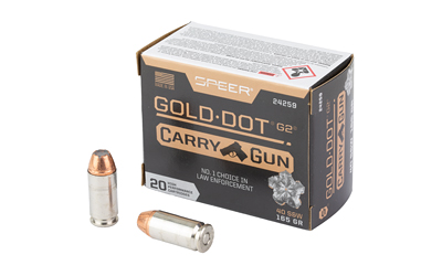 CCI24259_1 Speer Gold Dot .40 S&W 165 gr Hollow Point 20/Box