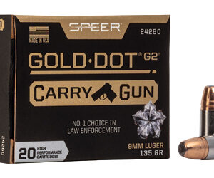 Speer Gold Dot Carry Gun 9mm 135gr JHP 20rd