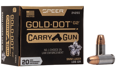 Speer Gold Dot Carry Gun 9mm 135gr JHP 20rd