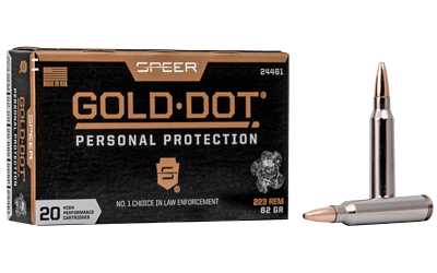 CCI24461_1 Speer Gold Dot 223 Rem 62 gr SP — 20 Rounds