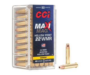 CCI Maxi-Mag 22 WMR 40gr JHP — 50 rd Box