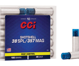 CCI 38 Spl/357 Mag Shotshell 100 gr #9 – 10rd Box