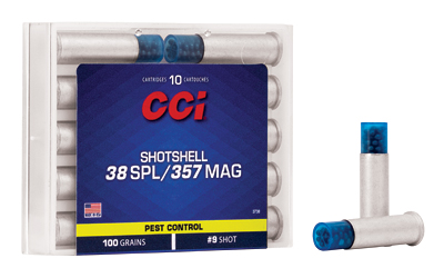 CCI 38 Spl/357 Mag Shotshell 100 gr #9 – 10rd Box