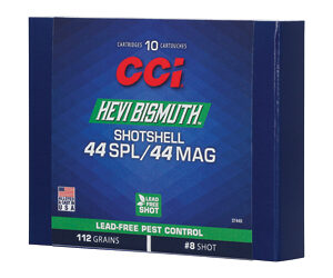 CCI HEVI-Bismuth Shotshell .44 Spl/.44 Rem Mag 112gr #8 10ct