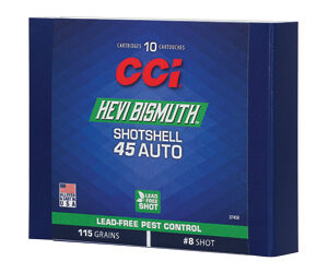 CCI Hevi-Bismuth 45 ACP 115gr #8 Shotshell 10 rd