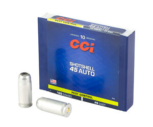 CCI Ammunition .45 ACP Shotshell, #9 Shot, 10rd