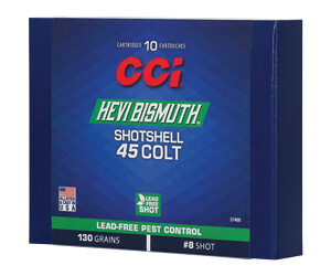 CCI HEVI-Bismuth 45 Colt 130 gr #8 — 10 rd