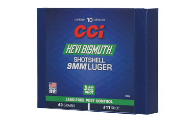 CCI3790B_1 CCI HEVI-Bismuth 9mm Luger Bismuth Shotshell, 10 Rd