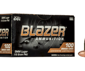 CCI Blazer Brass 9mm 115gr FMJ 100rd Box