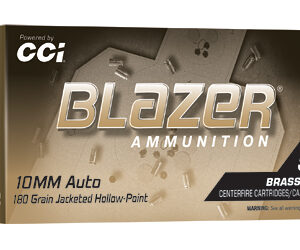 CCI Blazer Brass 10mm 180gr JHP — 50 Rounds