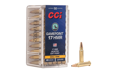 CCI GamePoint .17 HMR 20 gr JSP — 50 rd Box