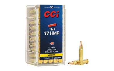 CCI53_1 CCI TNT 17 HMR 17 gr JHP – 50 Rounds