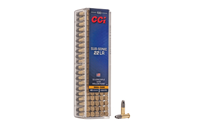 CCI56_1 CCI Subsonic HP .22 LR 40gr LHP 100rd
