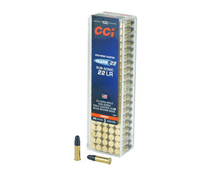 CCI Clean-22 Subsonic .22 LR 40gr LRN – 100rd