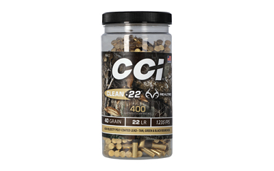 CCI966CC_1 CCI Clean-22 .22 LR 40gr LRN 400rd Bottle