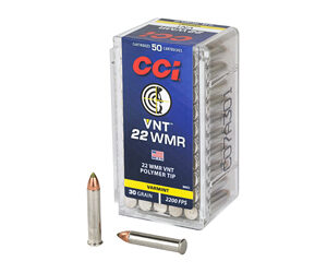 CCI 22 WMR 30gr VNT Varmint Tip 50 rd