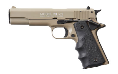 CHP401-120_1 Chiappa 1911-22 .22 LR 5″ 10rd Hogue Grips