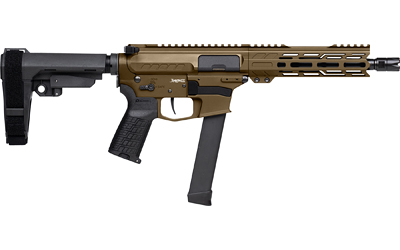 CMMG99A520F-MB_1 CMMG Banshee MKGs 9mm 8″ RipBrace Midnight Bronze