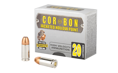 COR09125_1 Cor-Bon Self-Defense JHP 9mm Luger +P 125 gr — 20rd
