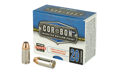 COR0990_1 Cor-Bon 9mm Luger +P 90gr JHP — 20rd Box