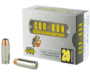 Cor-Bon 10mm 165 gr JHP Self-Defense Ammo 20/Box