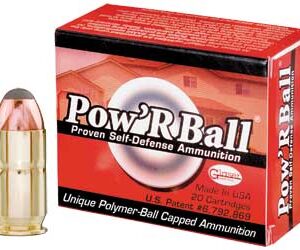 Glaser Pow’RBall .45 ACP 165 gr JHP 20rd Box
