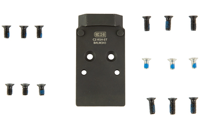 CPCZ-RSH-ST_1 C&H Precision PLT CZ P-10 V4 to RMR Mount, Matte Black