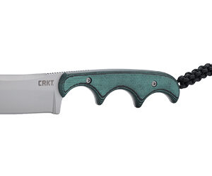 CRKT Minimalist Cleaver Fixed Blade Knife — Green Handle