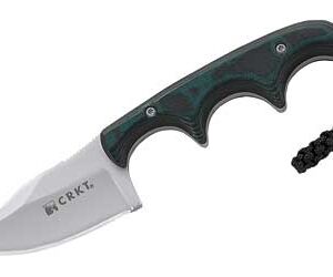 CRKT Minimalist Bowie Fixed Blade – 2.125 in, Green Handle