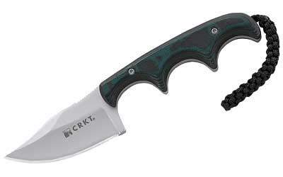 CRK2387_1 CRKT Minimalist Bowie Fixed Blade – 2.125 in, Green Handle