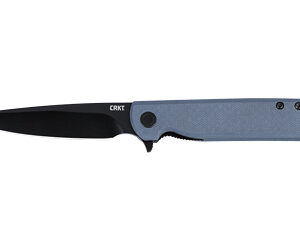 CRKT LCK+ PLAIN EDGE 3.38″ GRY/BLK