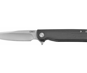 CRKT LCK+ 3.33″ Assisted Folding Knife, Satin, Black