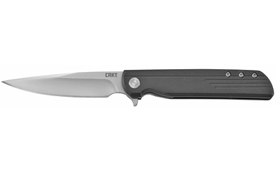 CRK3801_1 CRKT LCK+ 3.33″ Assisted Folding Knife, Satin, Black