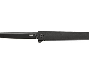 CRKT CEO Flipper Blackout 3.35″ Folding Knife – AUS-8A