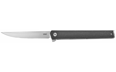 CRKT CEO Flipper 3.35″ AUS-8A Satin, Black Handle