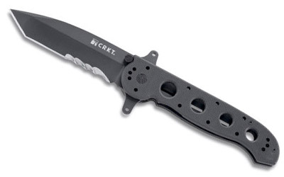 CRKM16-14SFG_1 CRKT M16-14SFG Serrated Tanto Folding Knife, Black G10