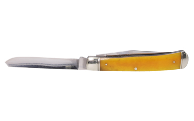 CSFL-TRPR-Y_1-1 Cold Steel Trapper Folding Knife — Yellow Bone, 8Cr13MoV