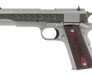Colt 1911C GOVT .38 Super 5″ Stainless Engraved