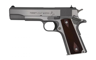 CT1911C-SS38_1 Colt 1911 Government .38 Super 5″ Stainless