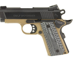 Colt Defender .45 ACP 3″ FDE Frame / Black Slide