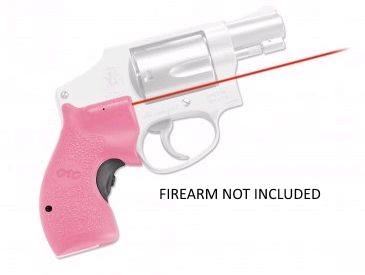 CTLG-105PINK Crimson Trace Lasergrip LG-105 — S&W J-Frame Round Butt, Pink