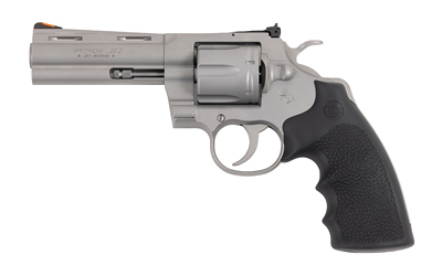 Colt Python 4.25 in. Bead-Blasted Stainless, Hogue Grip