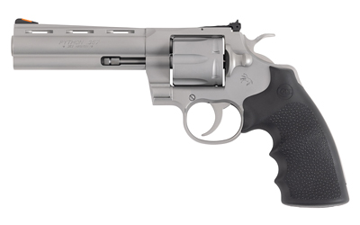 CTPYTHON-SM5RTS_1 Colt Python .357 Mag 5 inch 6rd Matte Stainless Hogue