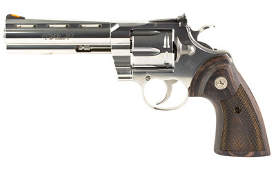 CTPYTHON-SP5WTS_1 Colt Python .357 Mag 5 in Stainless 6-Round Walnut