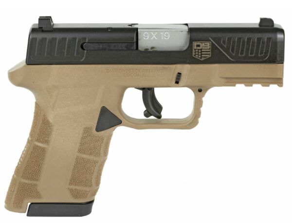 DBAM29FDE Diamondback AM2 DBAM29 9mm Sub-Compact Pistol, 3.5-inch FDE