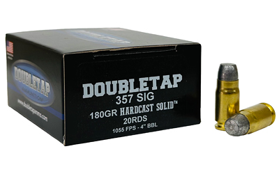 Double Tap .357 Sig 180gr Hardcast Solid WFNGC 20rd Box