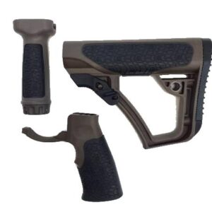 Daniel Defense AR-15 Furniture Set Collapsible Brown Mil-Spec+