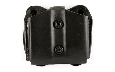 DSGA01BJGGZ0_1 DeSantis Double Mag Pouch A01 — 9MM/.40 Black Leather